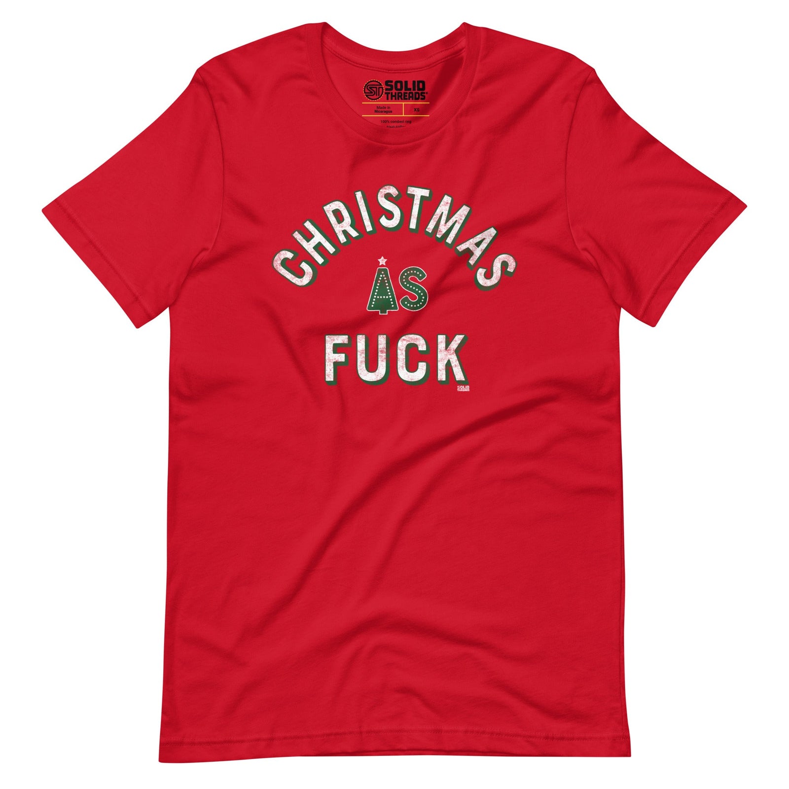 Christmas As Fuck Vintage Inspired T-shirt | SOLID THREADS