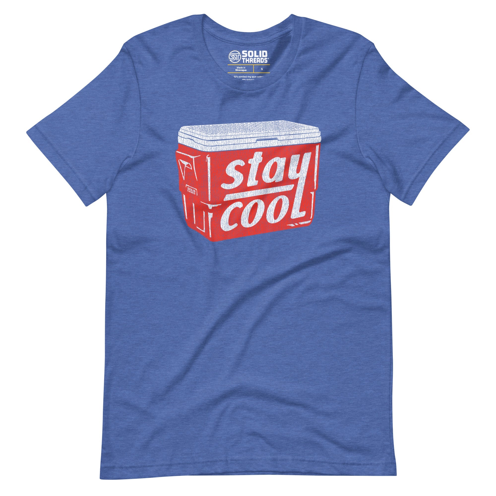 Men's Stay Cool Vintage Soft Style T-Shirt | Retro Summer Drinking Tee | Solid Threads