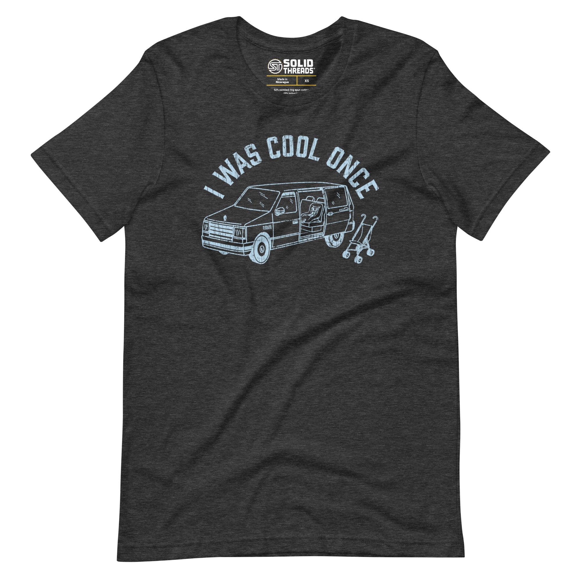 Men's I Was Cool Once Vintage Soft Style T-Shirt | Funny Parenting Tee | Solid Threads