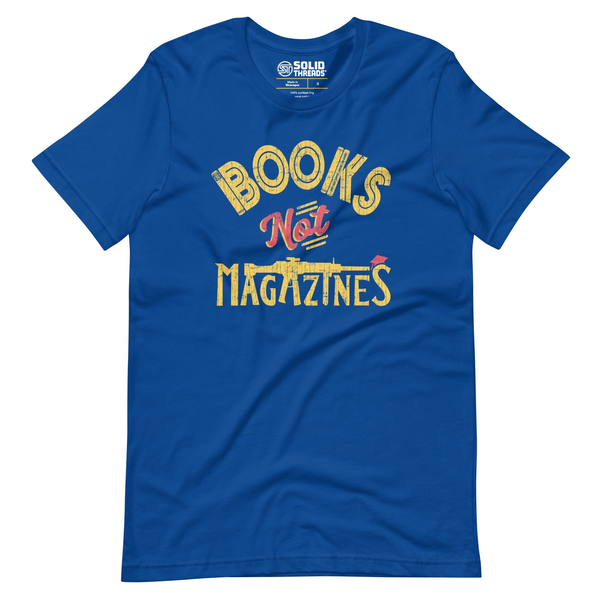 Books Not Magazines Retro Gun Reform T-Shirt