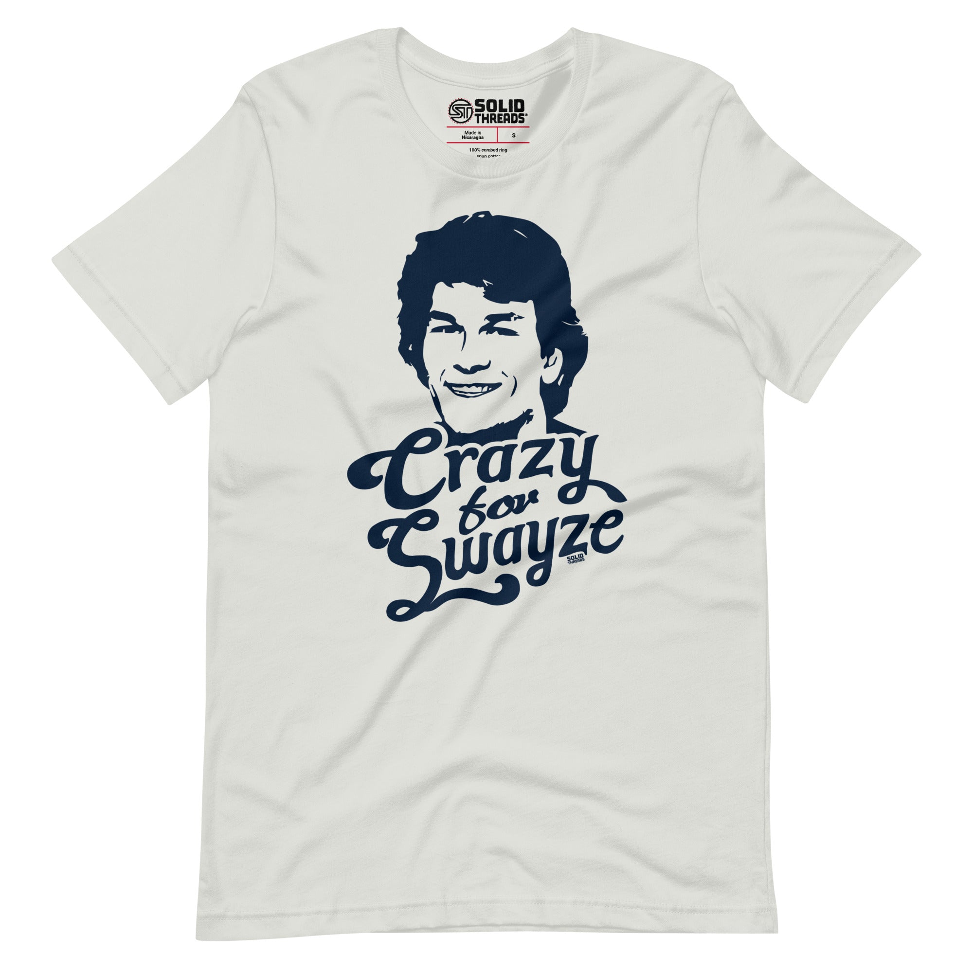 Men's Crazy For Swayze Supports World Health Retro Soft Style T-Shirt | Vintage 80S Movie Tee | Solid Threads