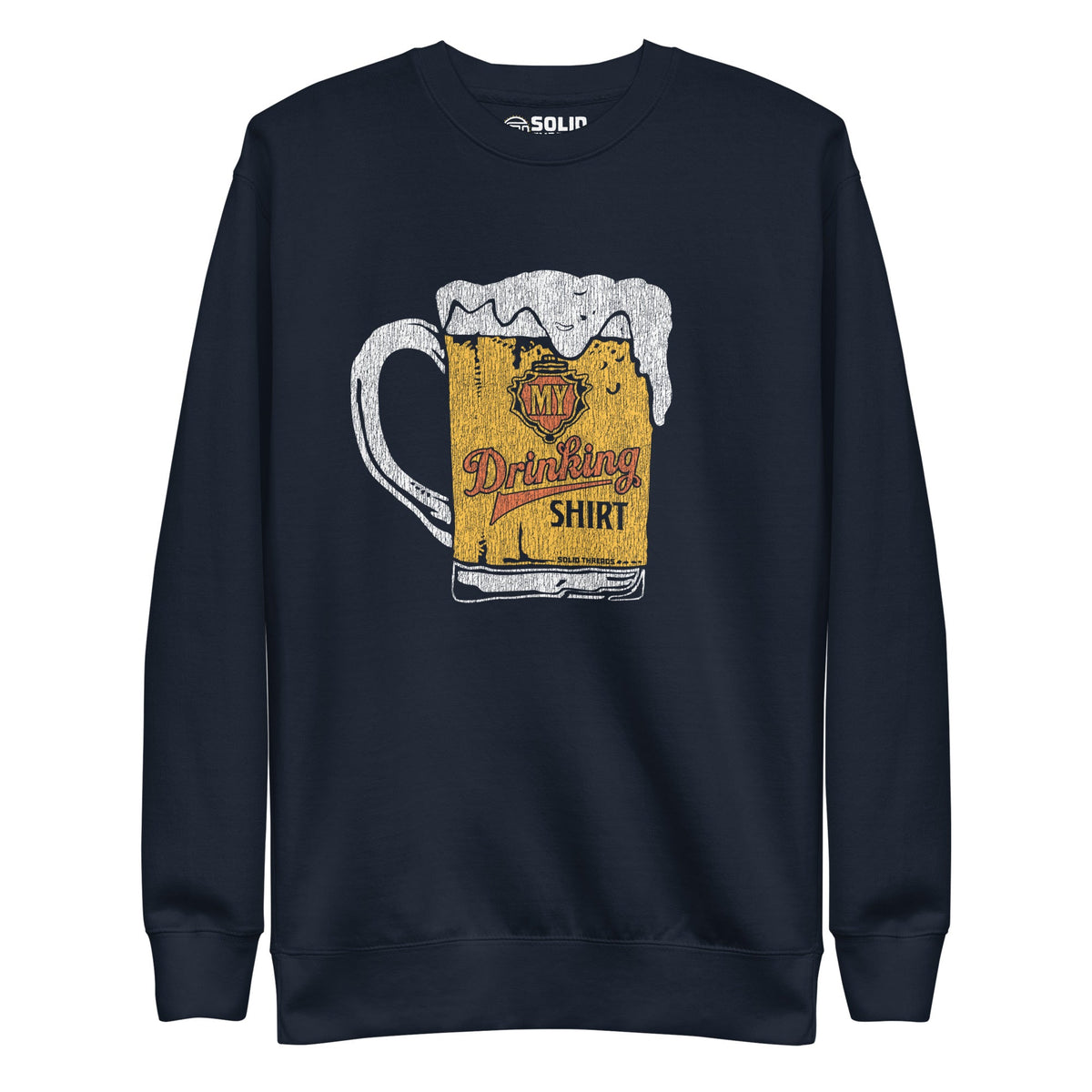 Women&#39;s My Drinking Shirt Retro Classic Sweatshirt | Funny Pints Fleece | Solid Threads