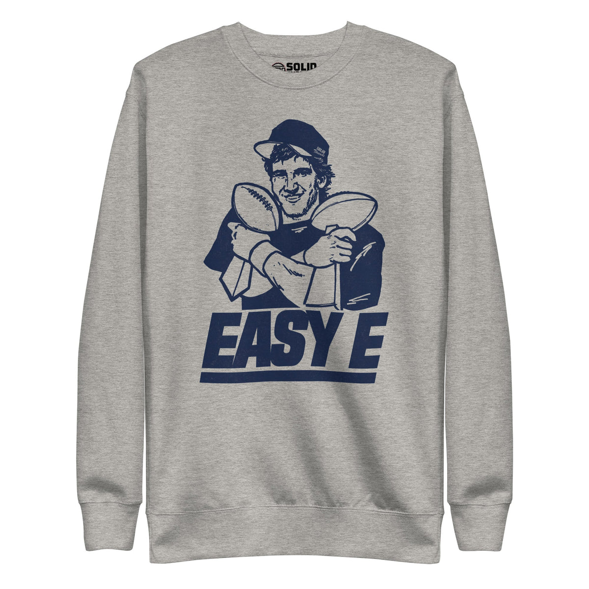 Women&#39;s Easy E Vintage Classic Sweatshirt | Funny Ny Giants Fleece | Solid Threads