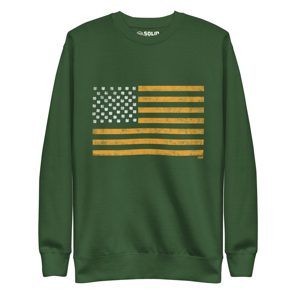 Women&#39;s Irish American Vintage Classic Sweatshirt | Cool St Paddy&#39;S Fleece | Solid Threads