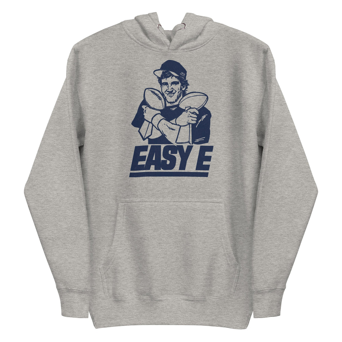 Unisex Easy E Vintage Classic Pullover Hoodie | Funny Ny Giants Fleece | Solid Threads