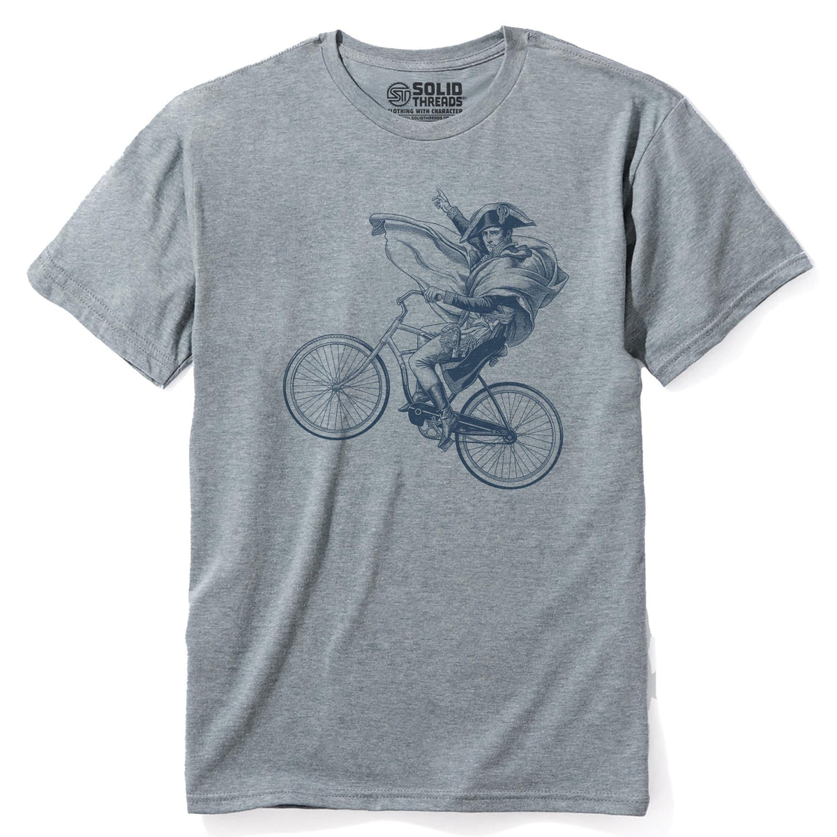 Napoleon Beach Cruiser Cool Staple T-shirt in Ash Heather - Front View