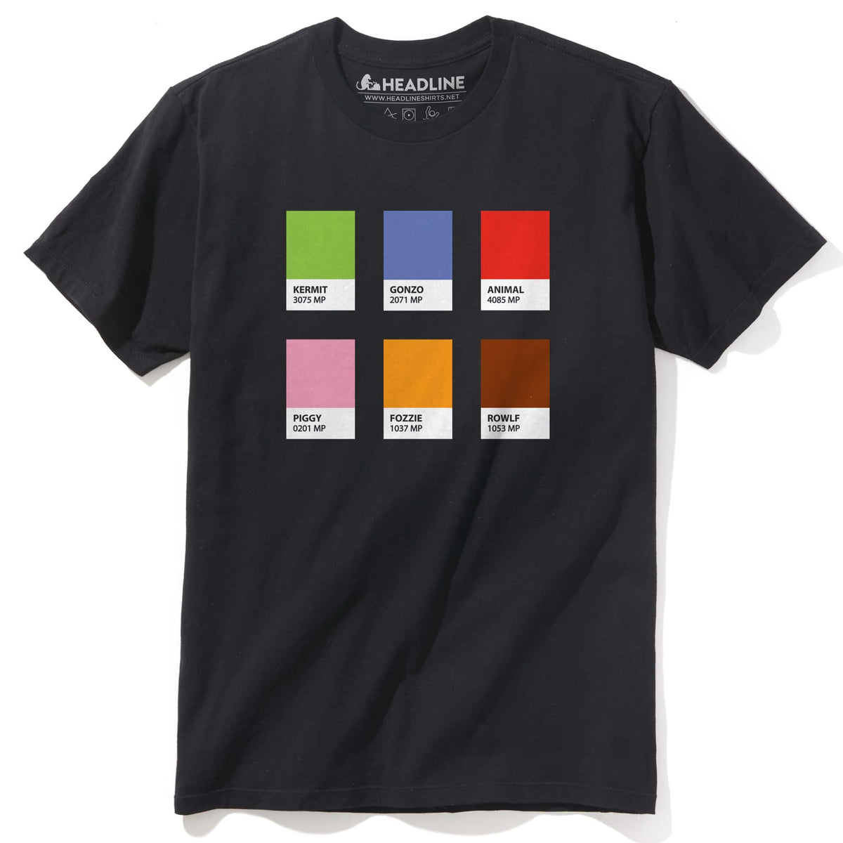 Men&#39;s Muppantones Designer Graphic T-Shirt | Cool Color Pun  Tee | Solid Threads