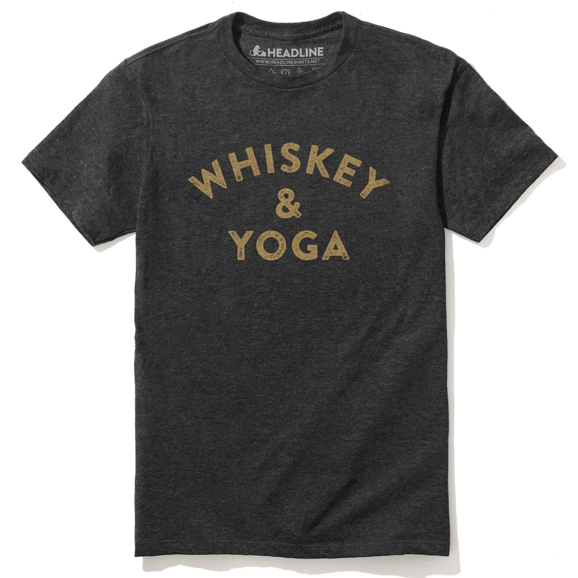 Men's Long Sleeve Hoodie Tee - Lightweight Triblend Hooded Shirt For Yoga & Casual Wear (Large, Charcoal)
