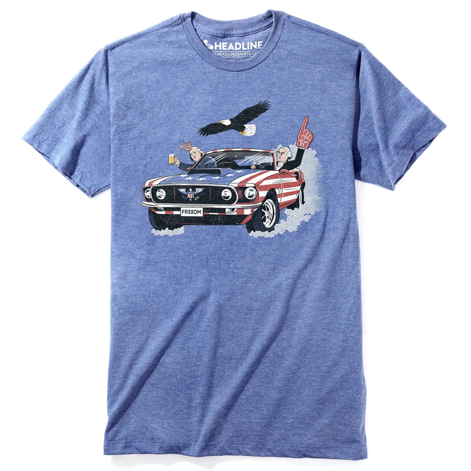 Men's Usa! Usa! Usa! Funny Graphic T-Shirt | Designer Fourth America  Tee | Solid Threads