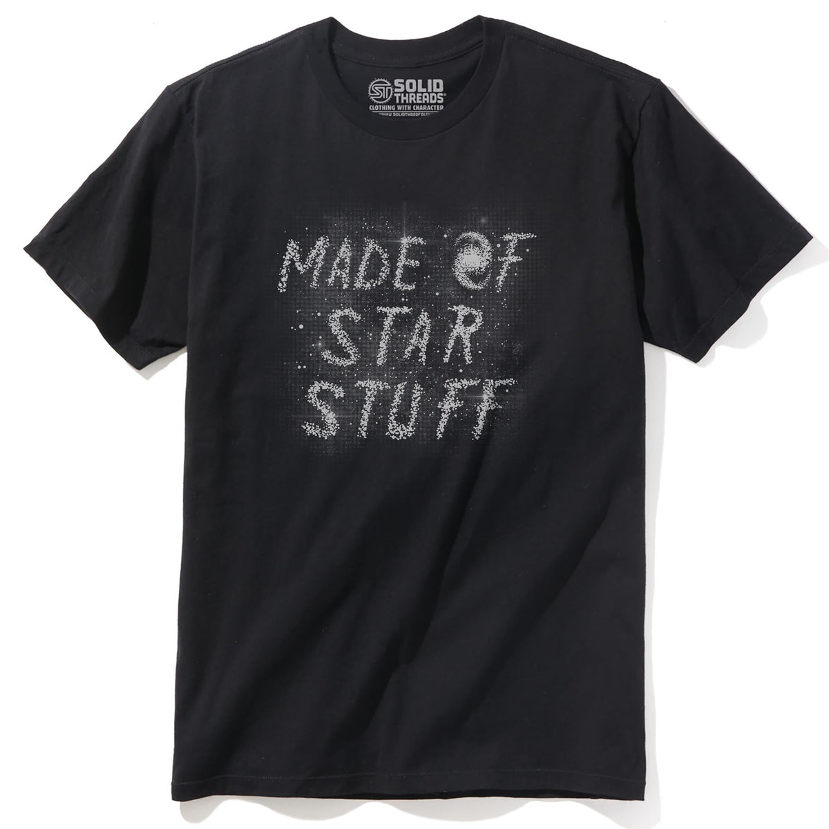 Made Of Star Stuff Vintage Staple T-shirt in Black - Front View
