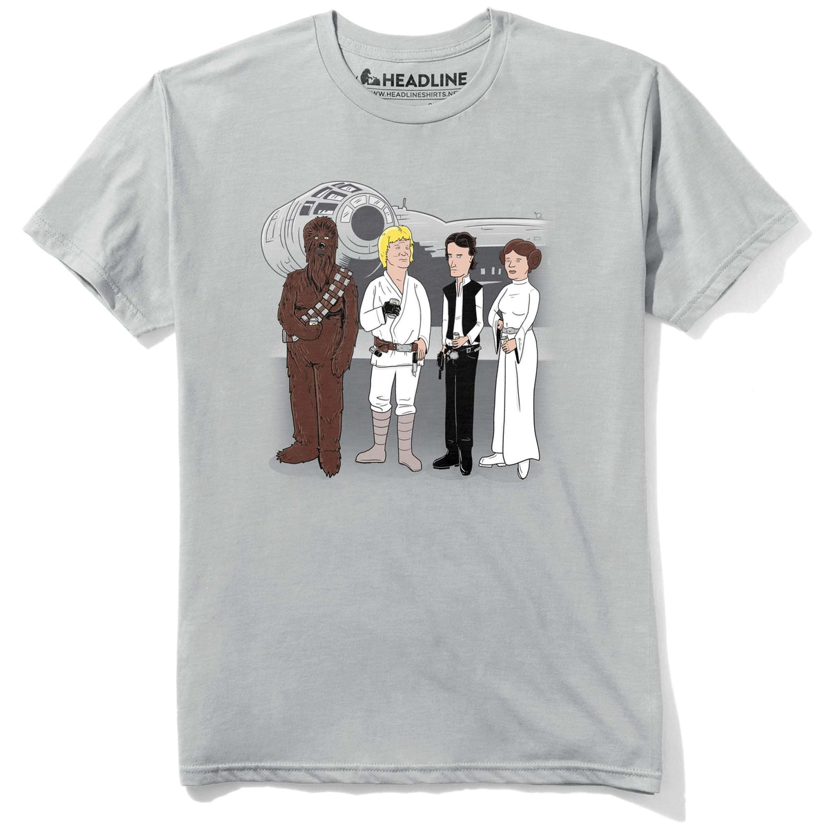 Men&#39;s King Of The Galaxy Designer Graphic T-Shirt | Cool Parody Star Wars Movie Tee | Solid Threads