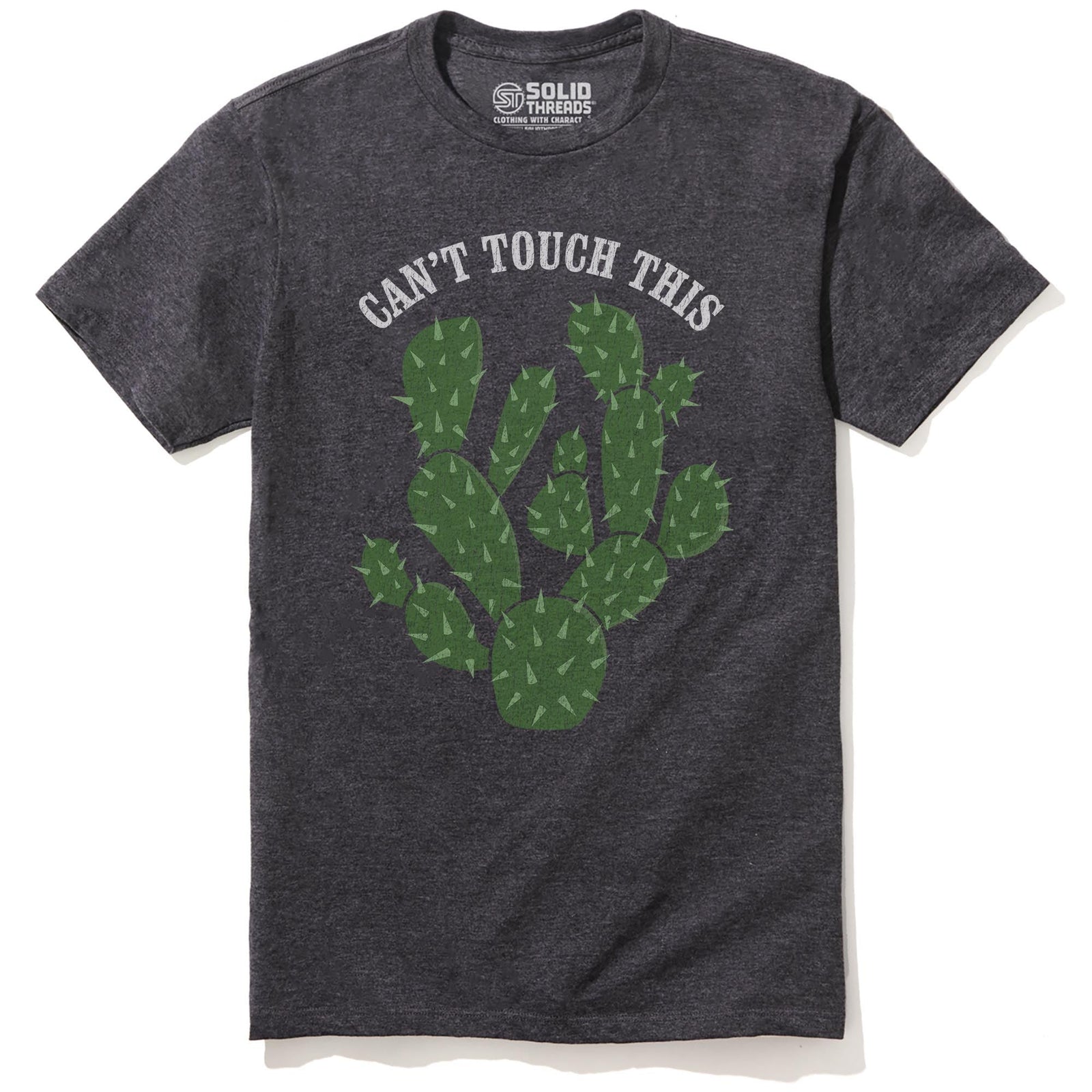 Can't Touch This Cool Staple T-shirt in Charcoal Heather - Front View