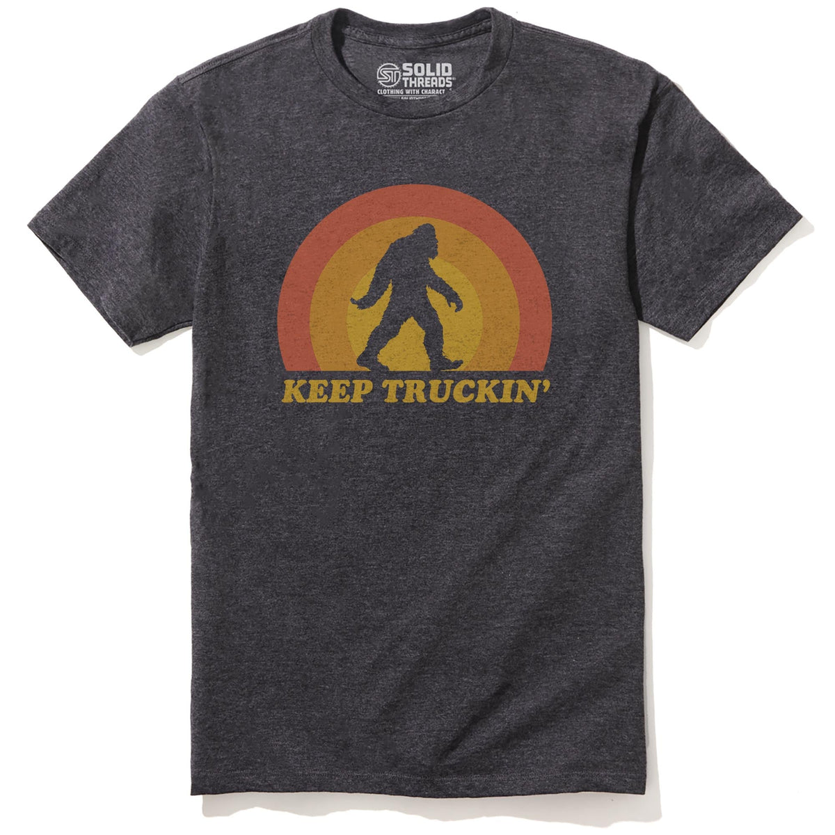 Keep Truckin' Cool Staple T-shirt in Charcoal Heather - Front View