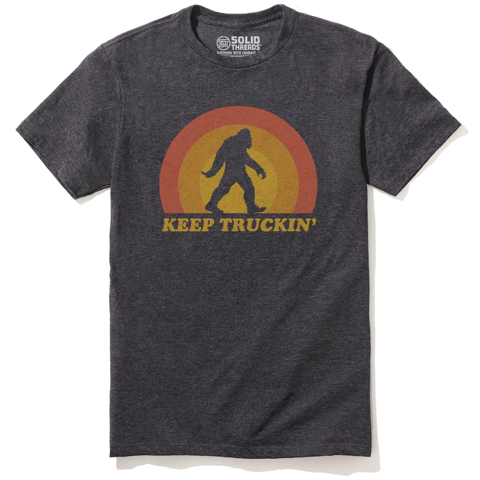 Keep Truckin' Cool Staple T-shirt in Charcoal Heather - Front View