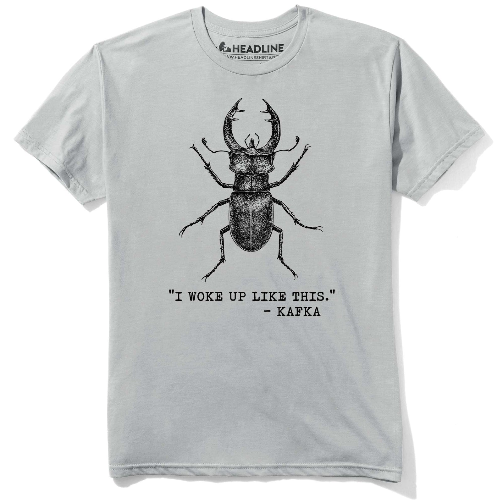 Men's Woke Up Like This Funny Kafka Graphic T-Shirt | Cool Beetle Metamorphosis Tee | Solid Threads