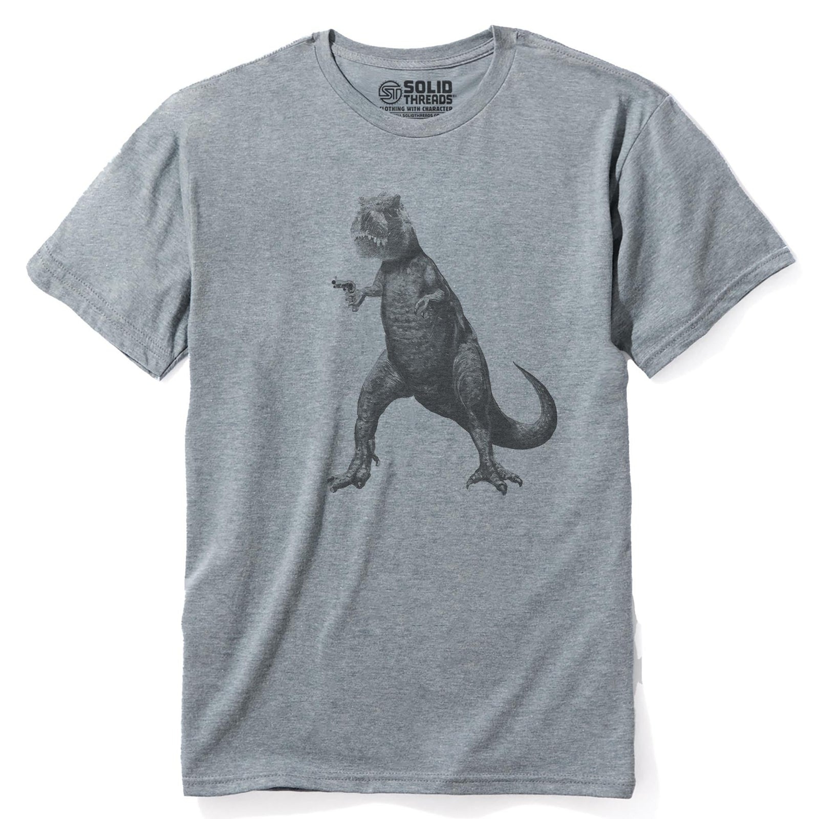 Deadliest Predator Cool Staple T-shirt in Ash Heather - Front View