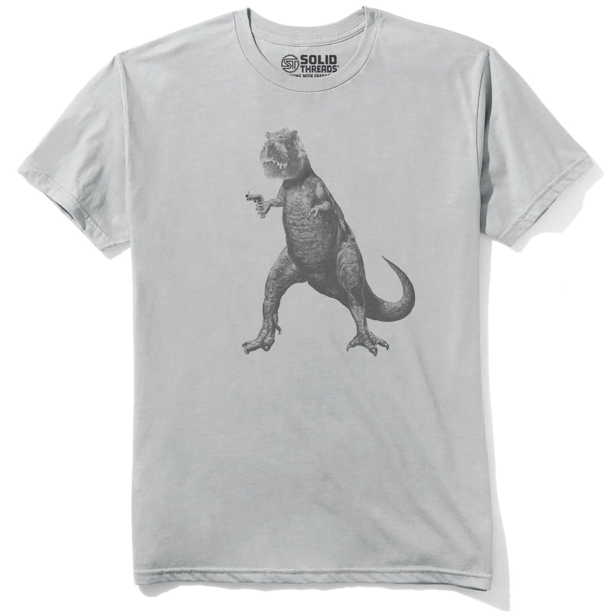 Deadliest Predator Cool Staple T-shirt in Silver - Front View