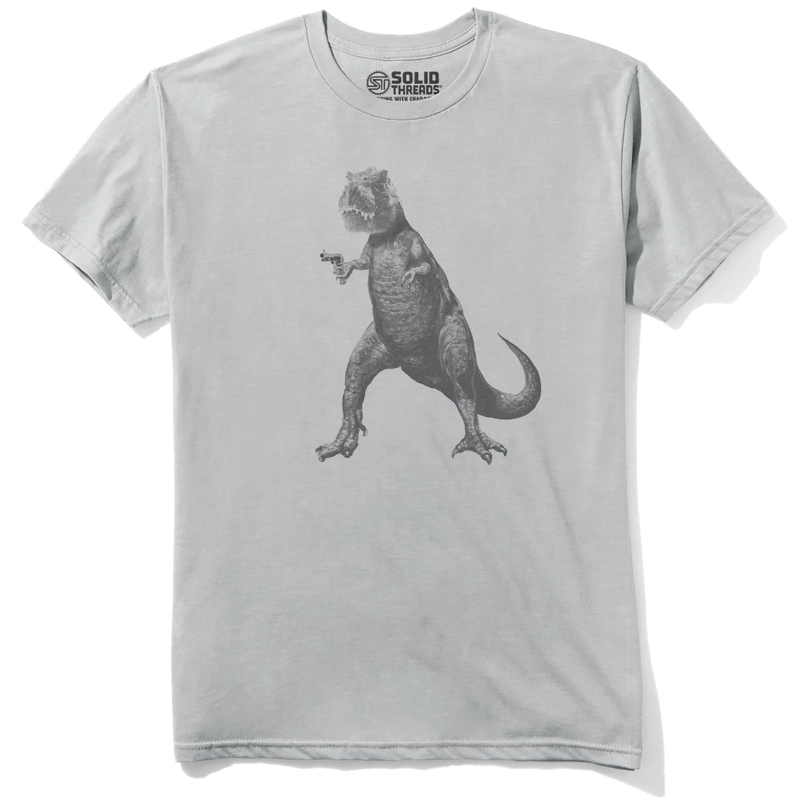Deadliest Predator Cool Staple T-shirt in Silver - Front View