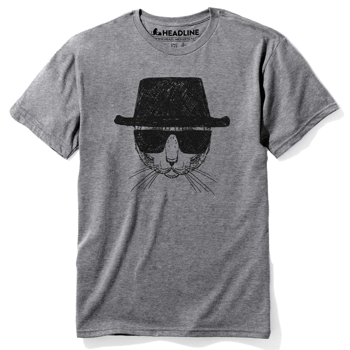 Men&#39;s Catsenberg Funny Walter White Graphic T-Shirt | Cool Breaking Bad Kitty Tee | Solid Threads