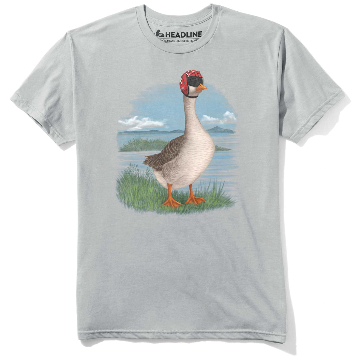 Men&#39;s Goose Funny Graphic T-Shirt | Designer Top Gun  Tee | Solid Threads