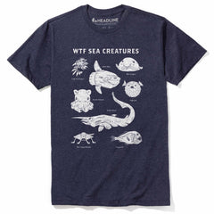 WTF Sea Creatures Cool Graphic T-Shirt | Designer Blobfish Ocean