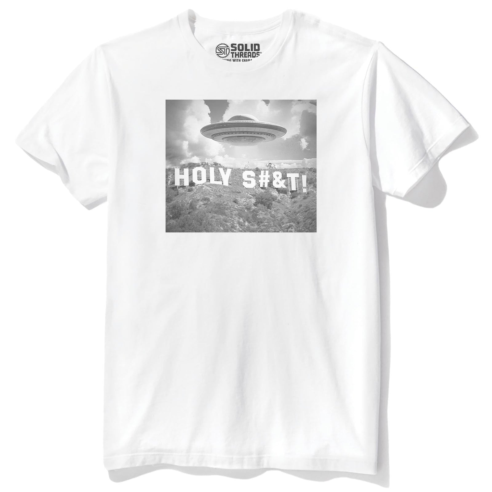 Not A Good Sign Cool Staple T-shirt in White - Front View