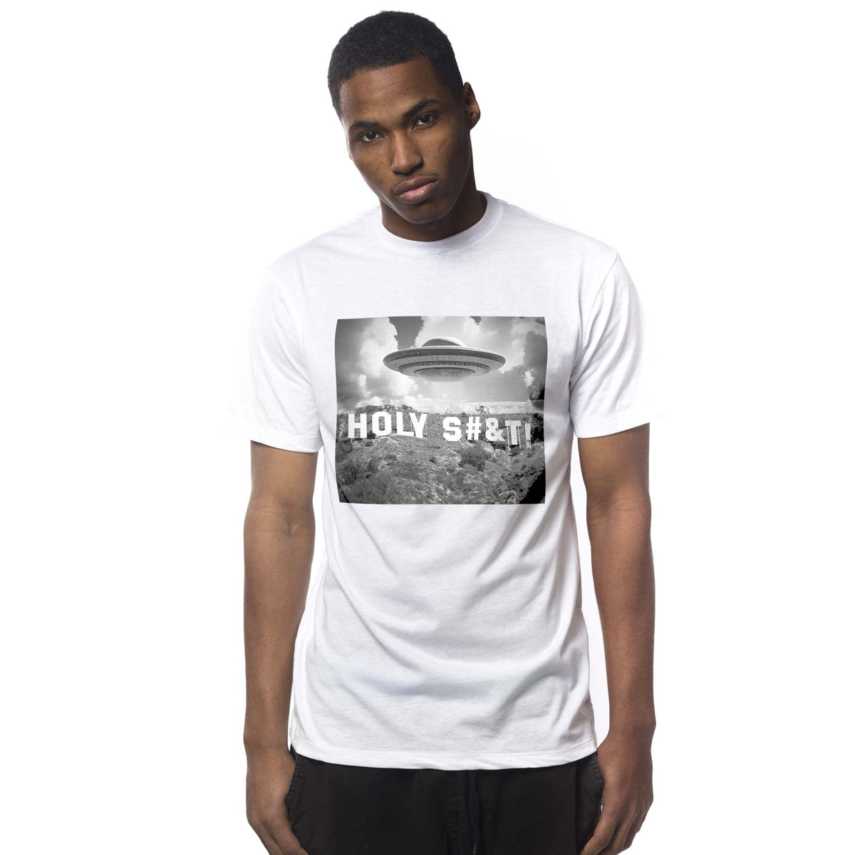 Men's Not A Good Sign Cool Graphic T-Shirt | Designer Hollywood Holy  Tee On Model | Solid Threads