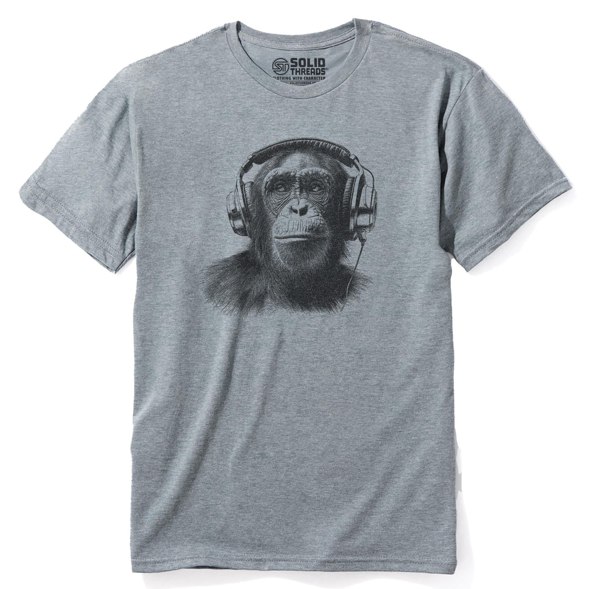 Jungle Jams Cool Staple T-shirt in Ash Heather - Front View