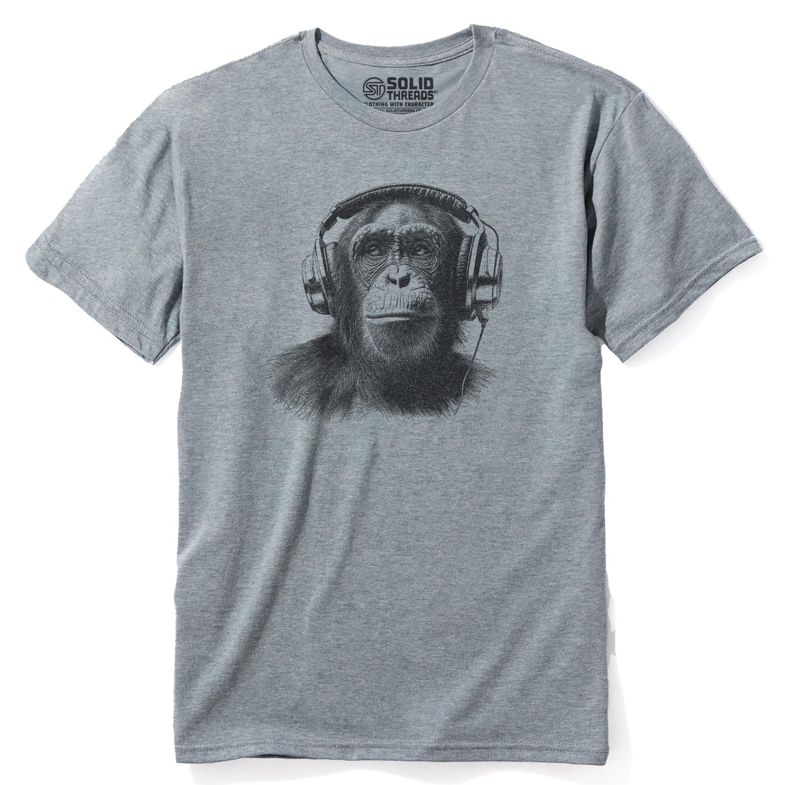 Jungle Jams Cool Staple T-shirt in Ash Heather - Front View