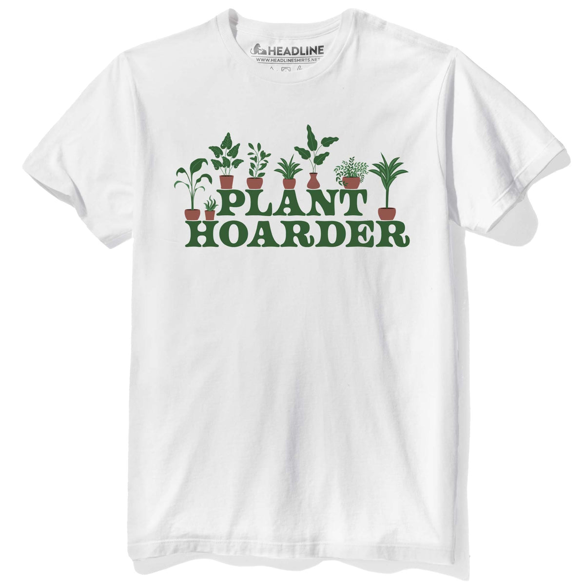 Men&#39;s Plant Hoarder Funny Graphic T-Shirt | Designer Gardening Succulents  Tee | Solid Threads