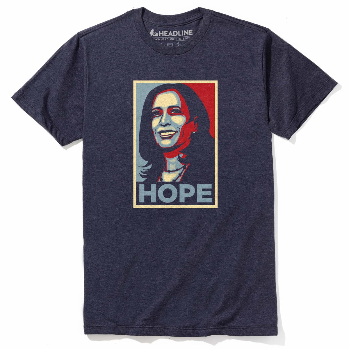 Men&#39;s Kamala Hope Designer Graphic T-Shirt | Cool Democratic Obama Liberal Tee | Solid Threads