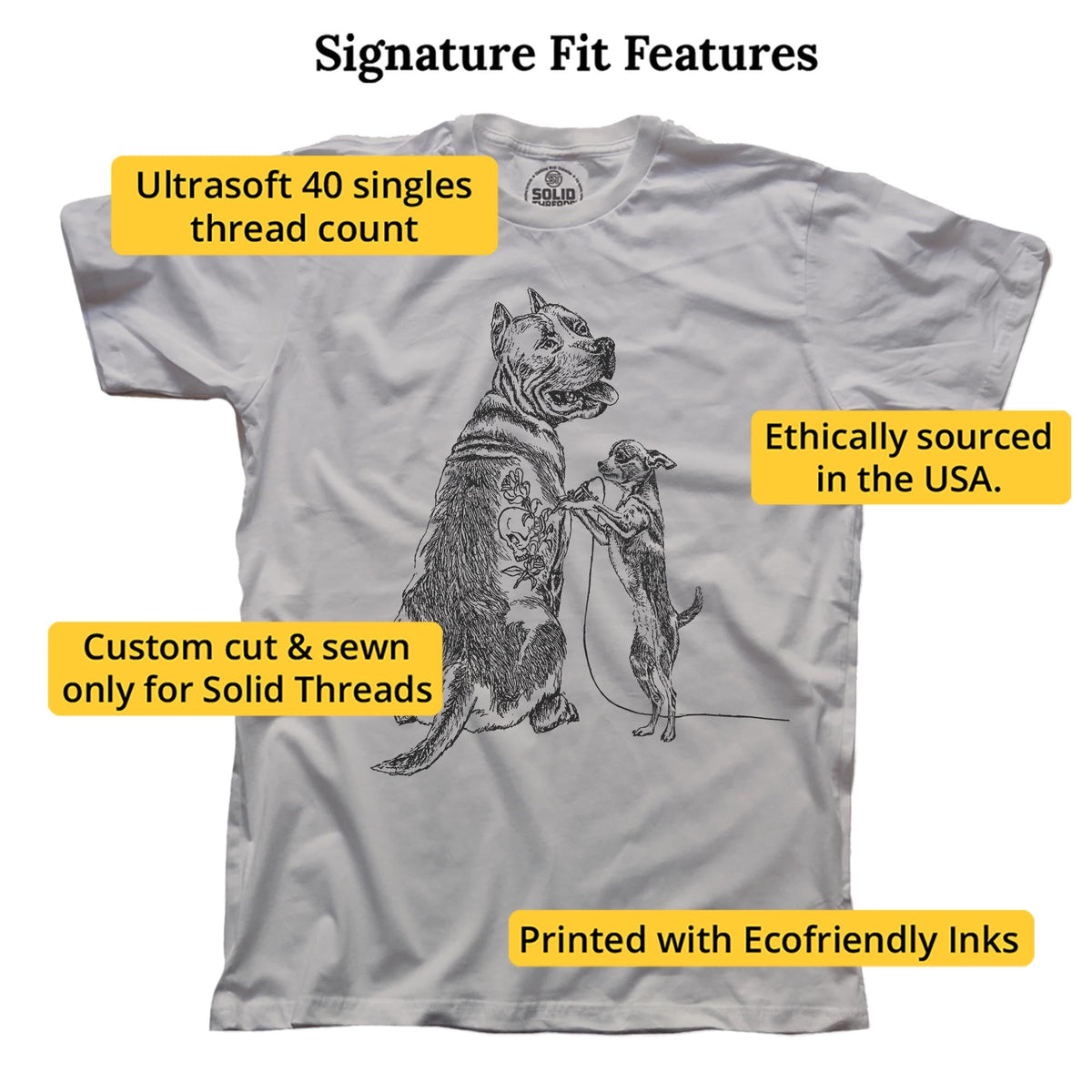 Getting Inked Cool Signature T-shirt in Silver - Fit Attributes