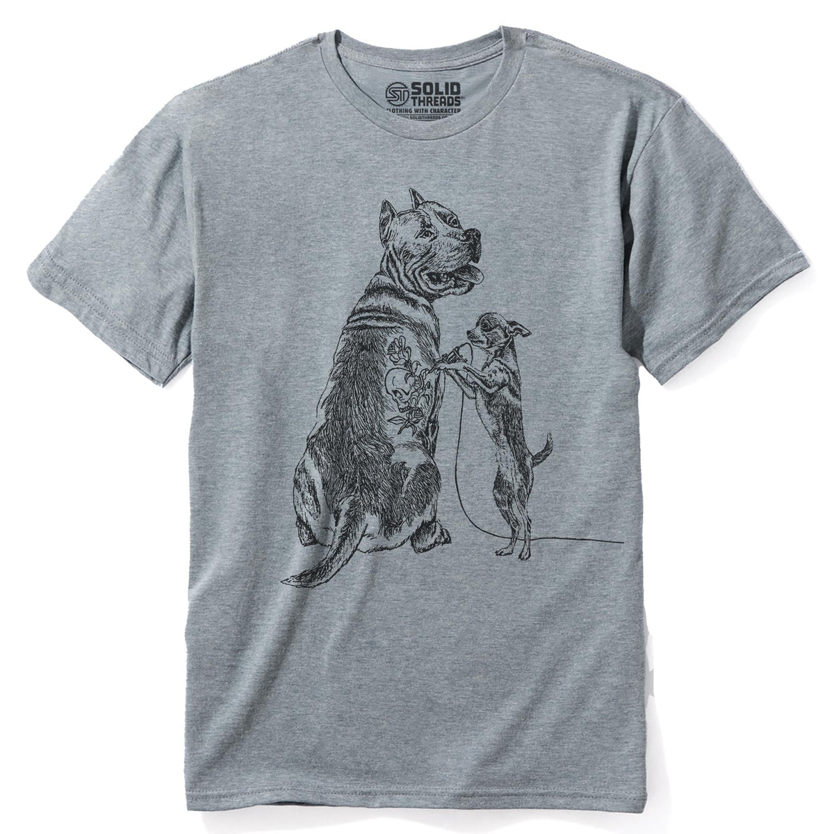 Getting Inked Cool Staple T-shirt in Ash Heather - Front View