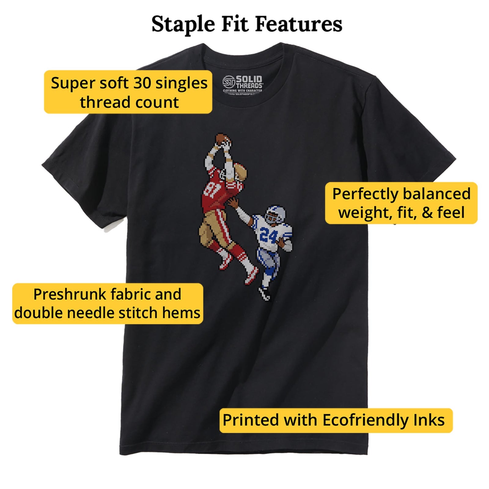 San Francisco 16-Bit Football Staple T-Shirt
