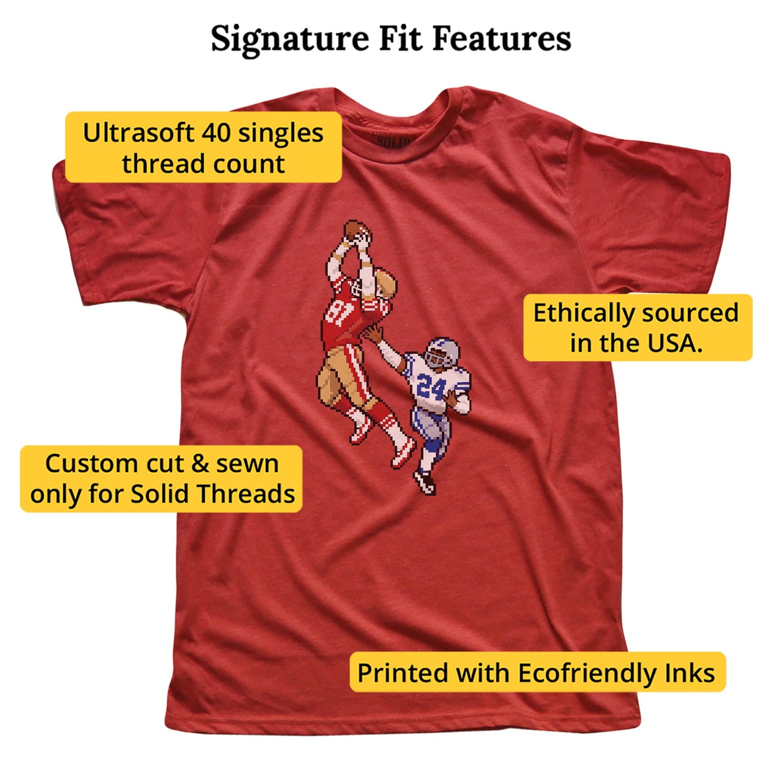 San Francisco 16-Bit Football Signature T-Shirt