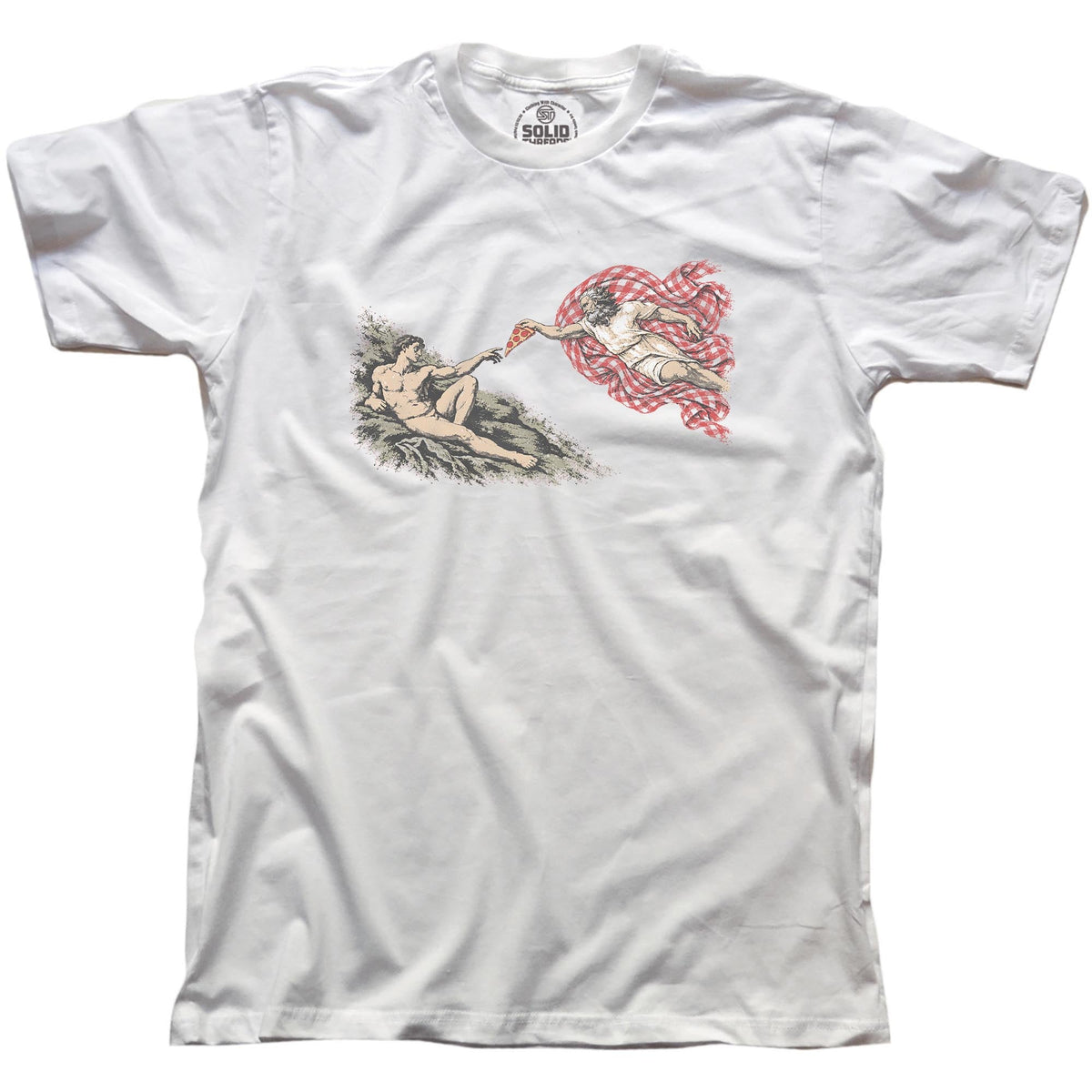 Slice Of Heaven Vintage Signature T-shirt in White - Front View