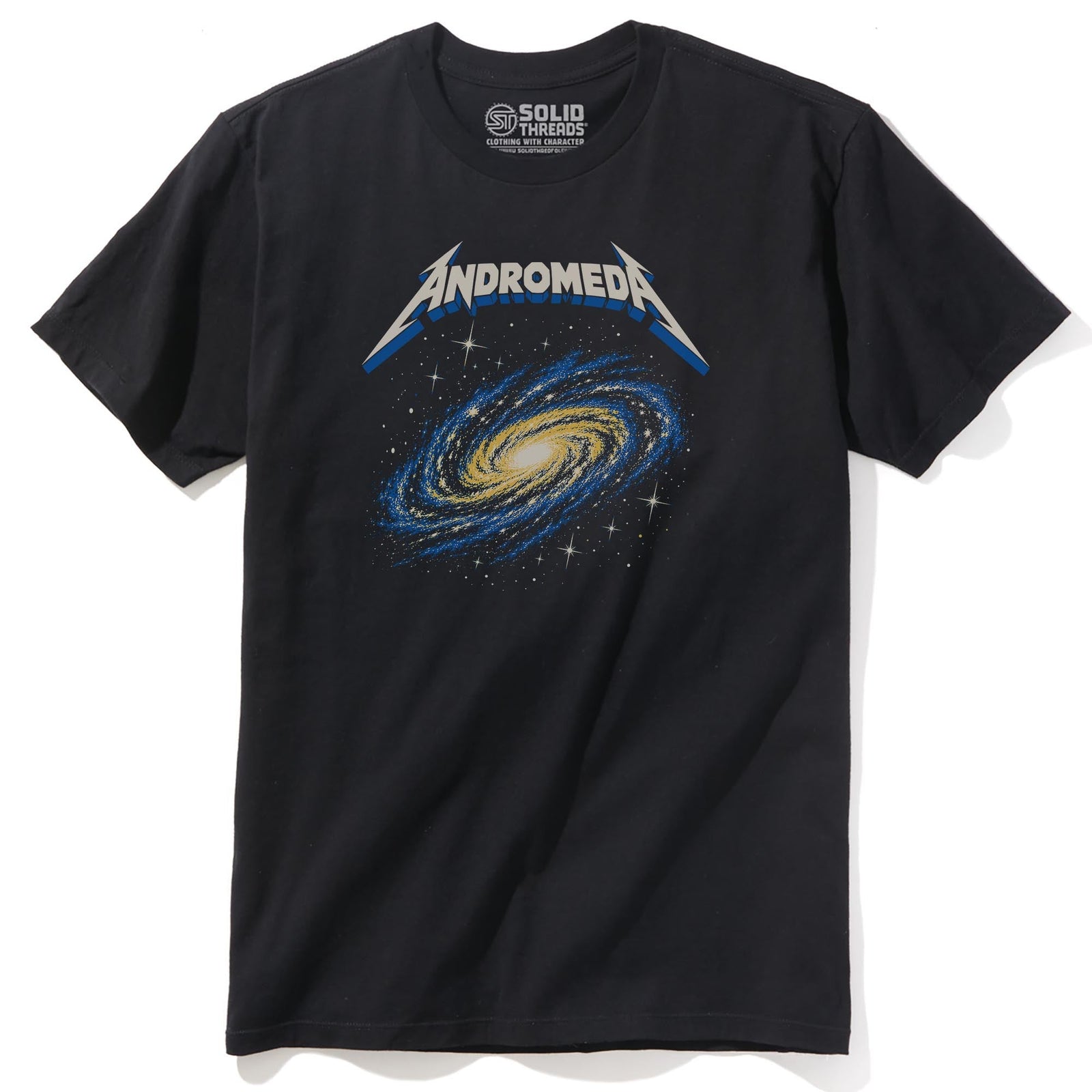 Andromeda Vintage Staple T-shirt in Black - Front View