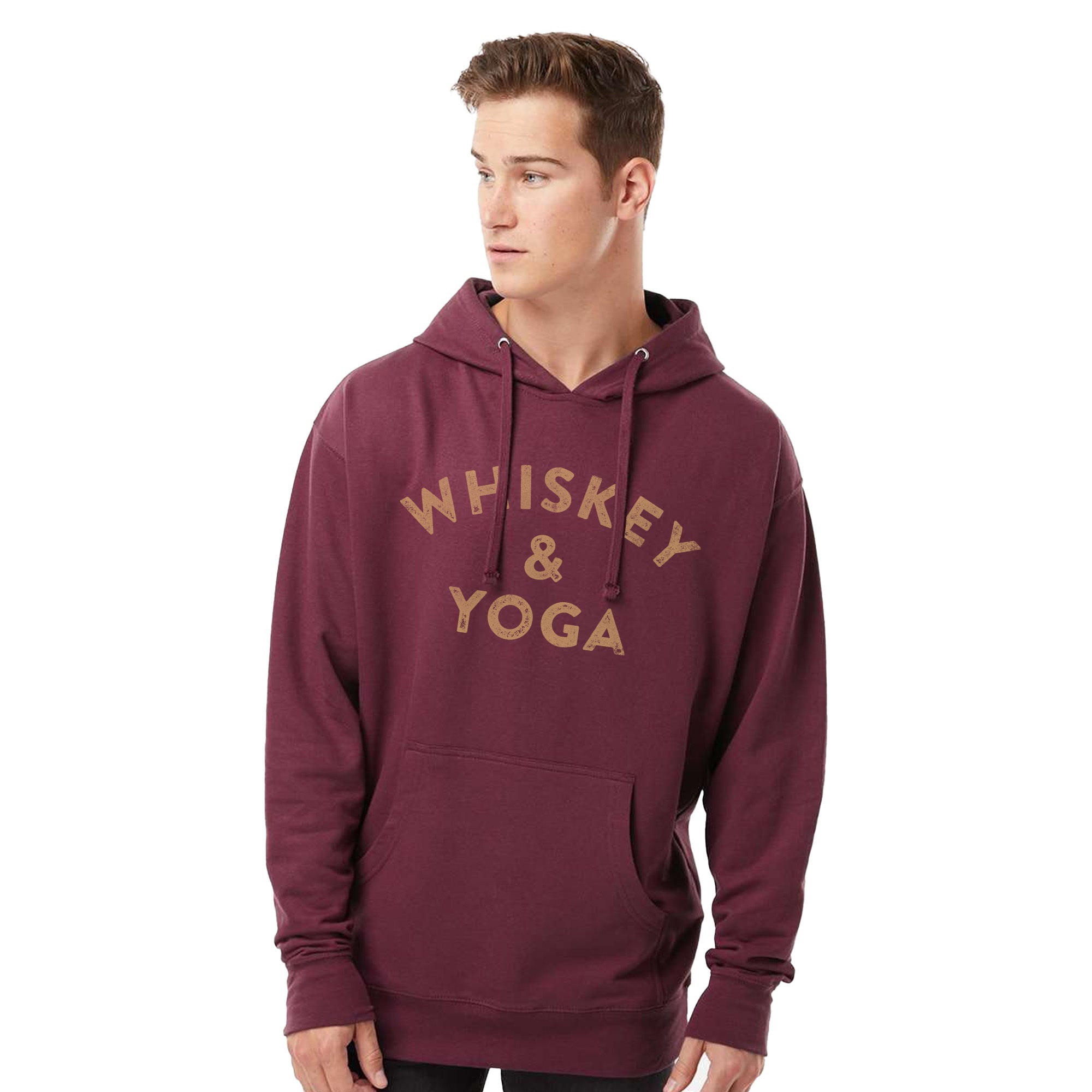 Whiskey & Yoga Midweight Pullover Hoodie