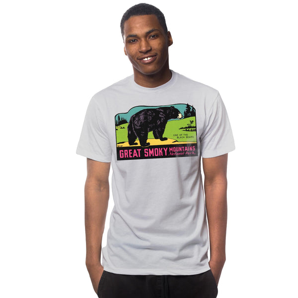 Great Smoky Mts National Park Retro Graphic T-Shirt | Cool NC