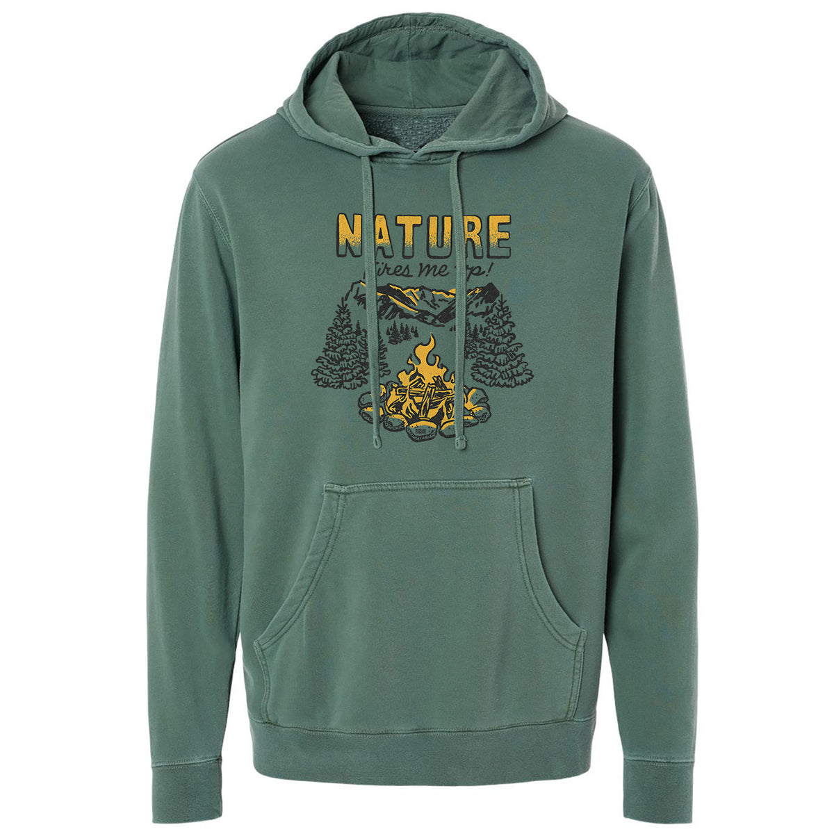 Nature Fires Me Up Vintage Vintage Wash Pullover Hoodie | Funny Camping Fleece