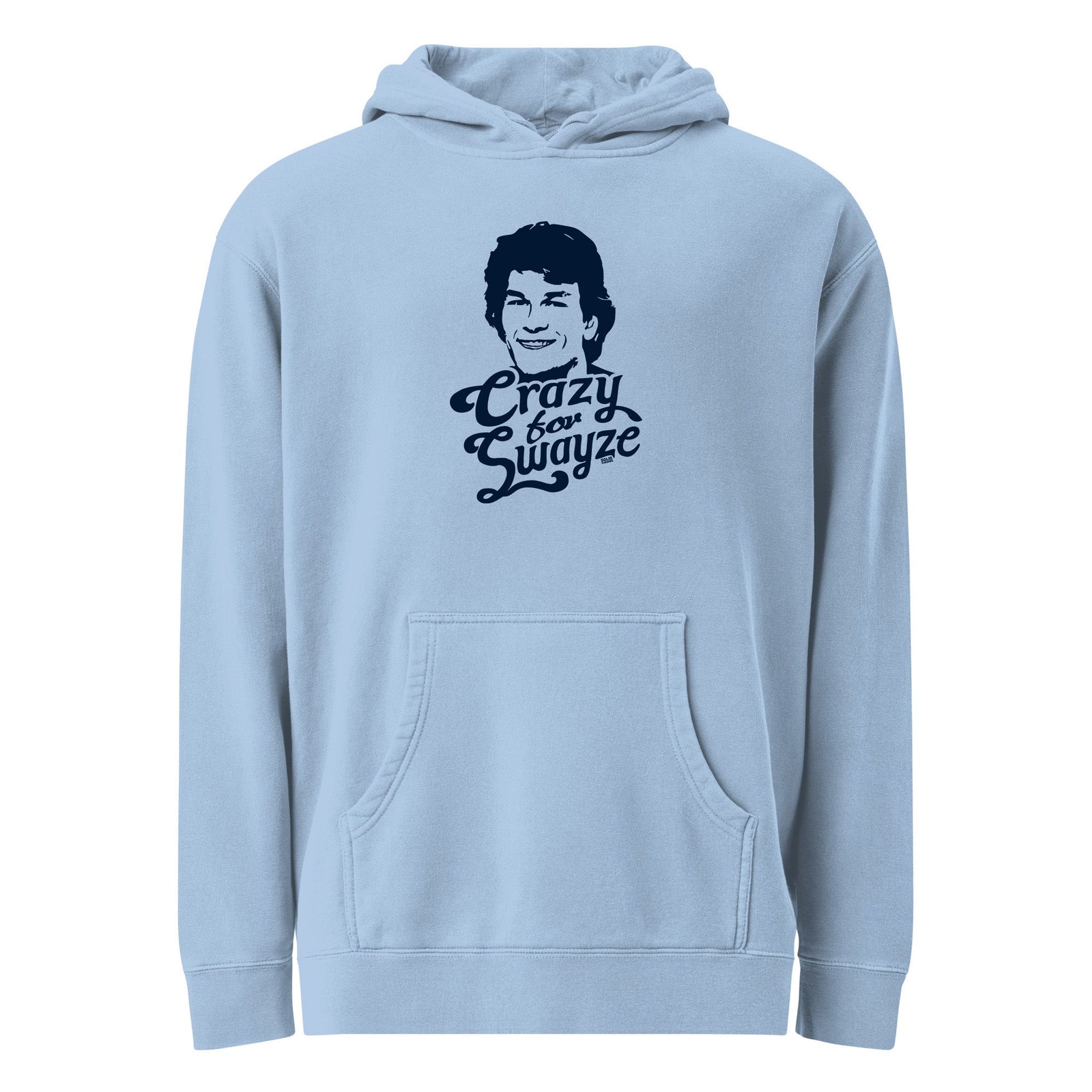 Unisex Crazy for Swayze Vintage Graphic Fleece | Retro 80s Movie Hearthrob Vintage Wash Hoodie | SOLID THREADS