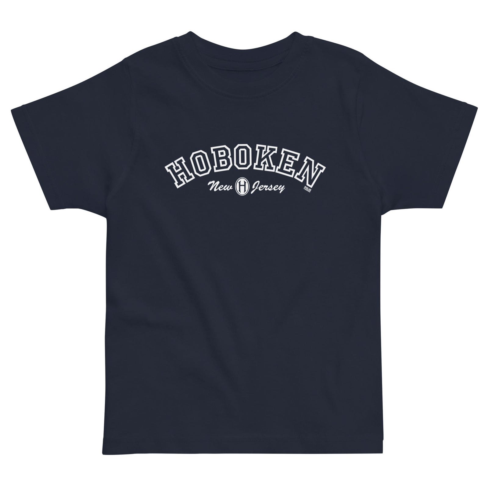 Toddler's Hoboken Collegiate Cool Extra Soft T-Shirt | Retro New Jersey Tee | Solid Threads