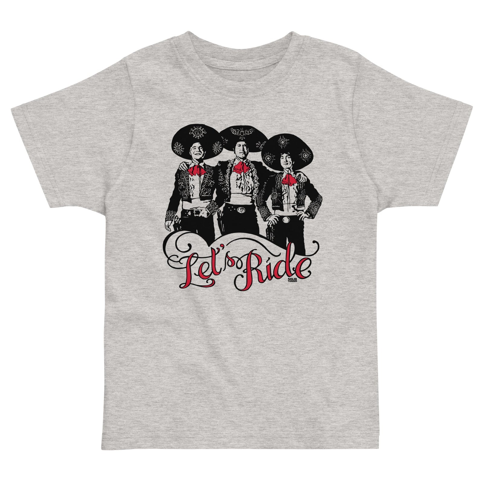 Toddler's Let's Ride Retro Extra Soft T-Shirt | Cool Western 80S Movie Tee | Solid Threads