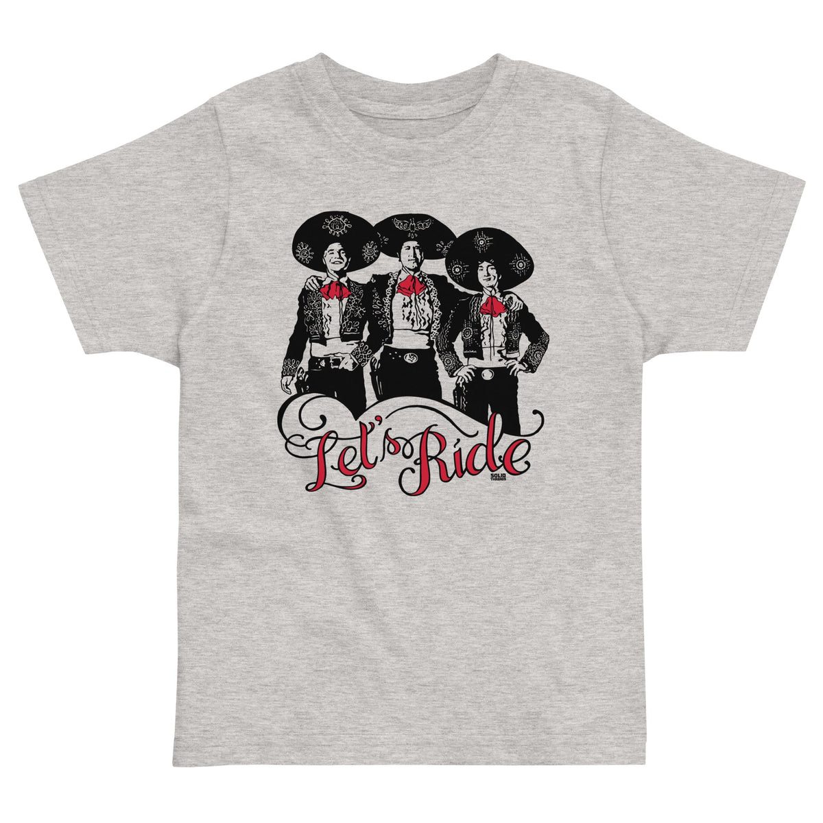 Toddler&#39;s Let&#39;s Ride Retro Extra Soft T-Shirt | Cool Western 80S Movie Tee | Solid Threads