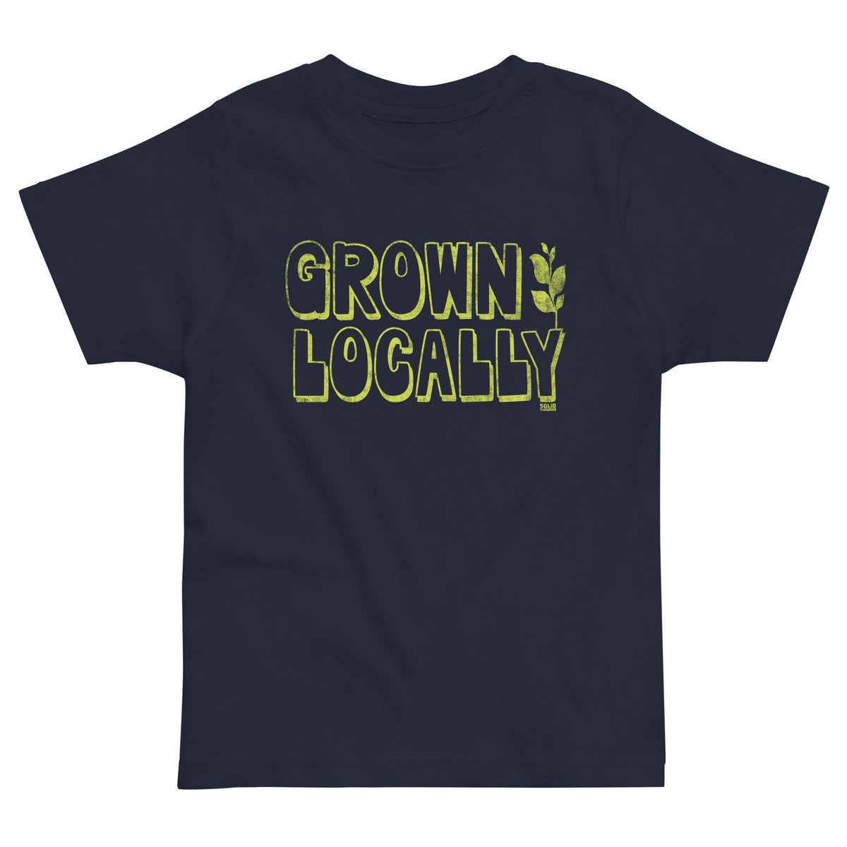 Toddler&#39;s Grown Locally Cool Extra Soft T-Shirt | Retro Farm To Table Tee | Solid Threads