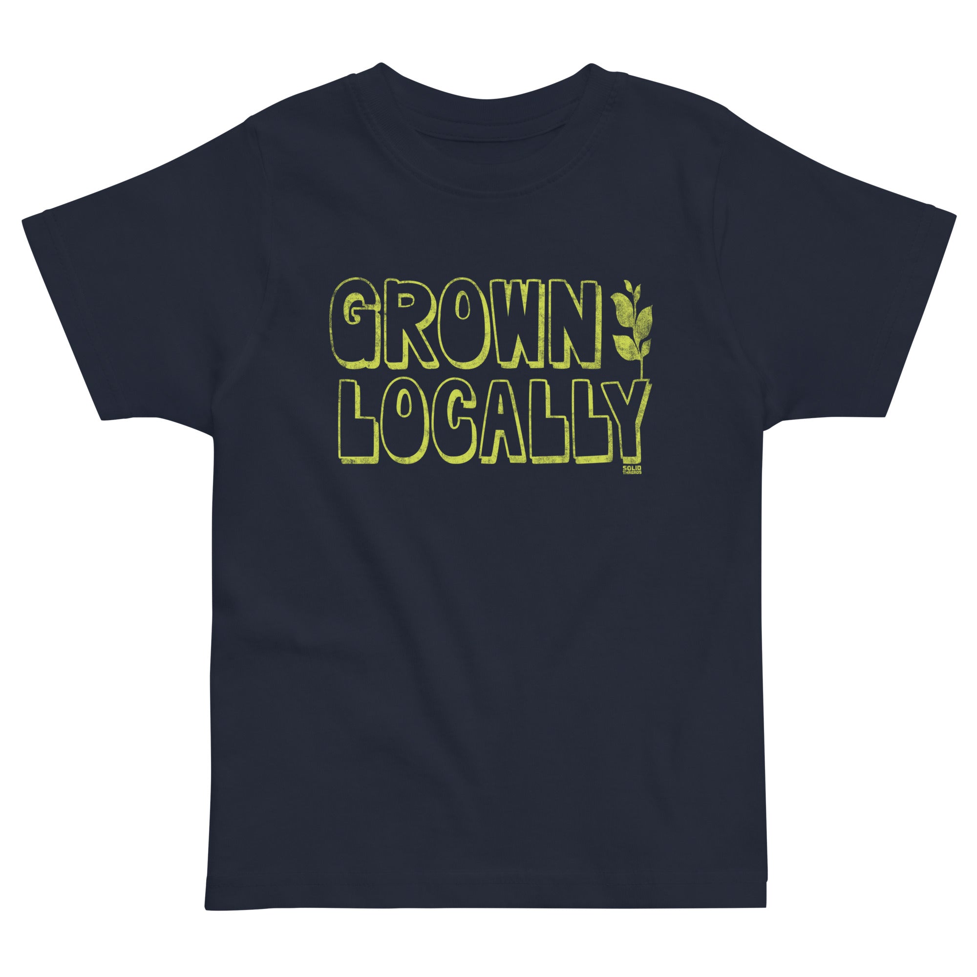 Toddler's Grown Locally Cool Extra Soft T-Shirt | Retro Farm To Table Tee | Solid Threads