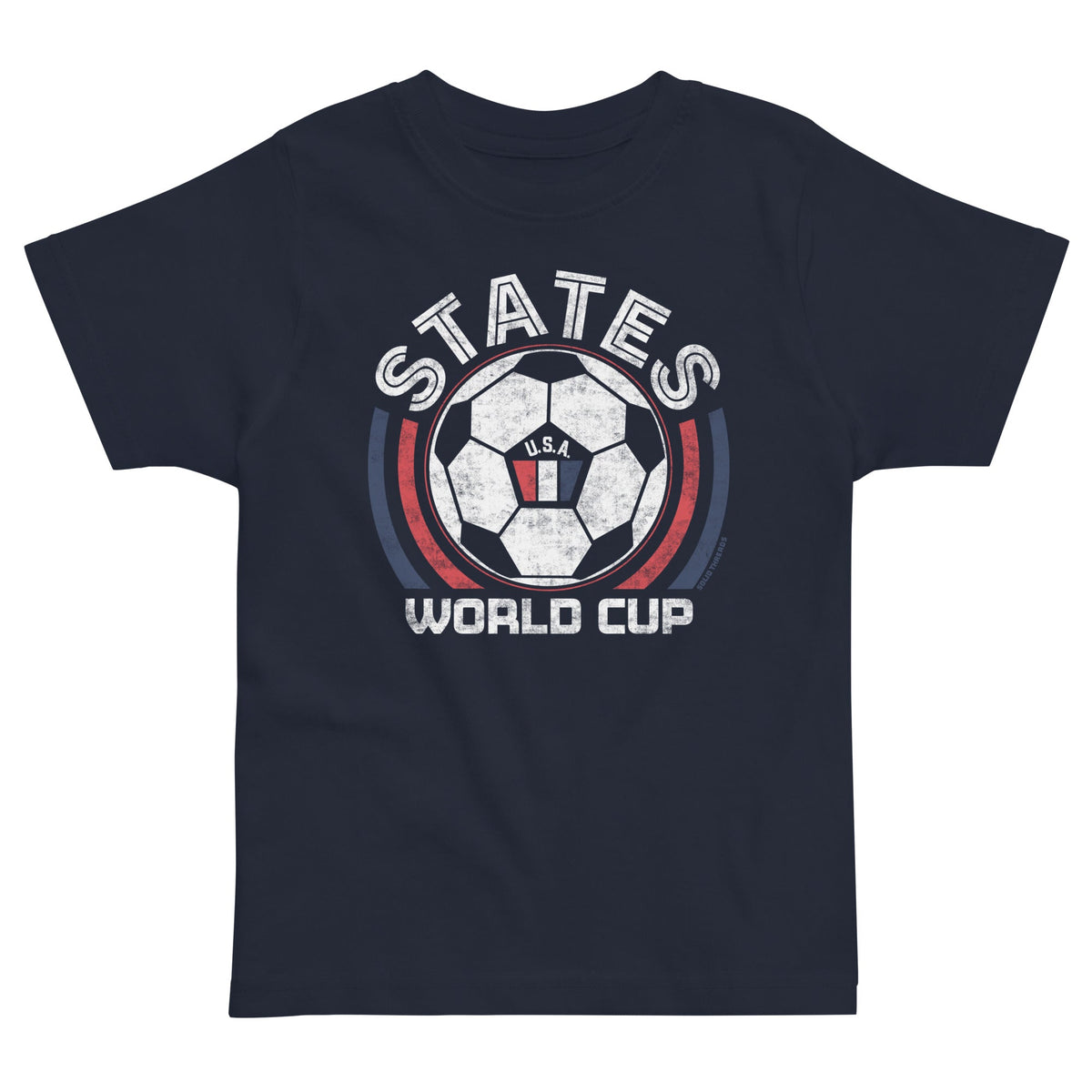 Toddler&#39;s US Soccer Team Cool Extra Soft T-Shirt | Retro FIFA World Cup Tee | Solid Threads
