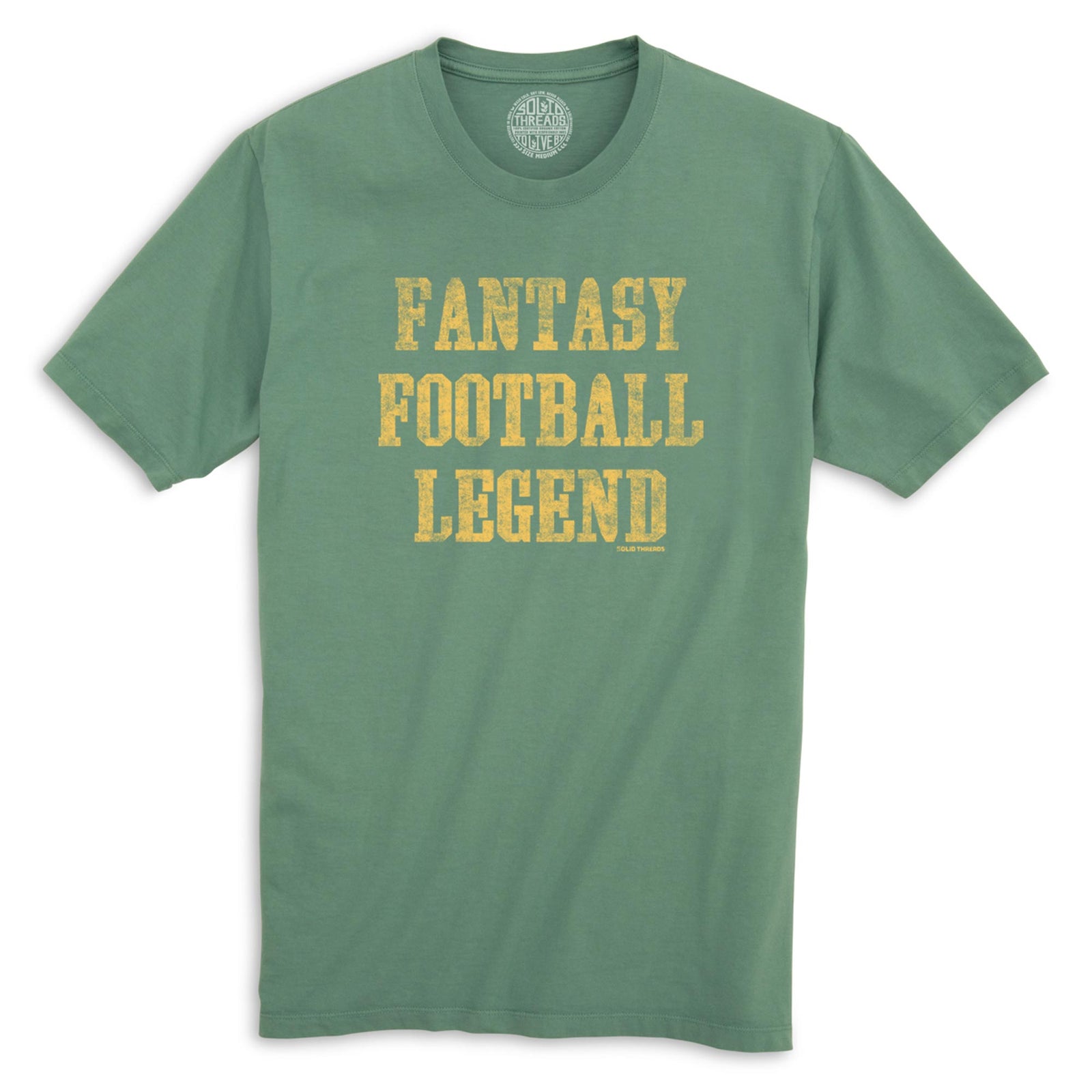 Men's Fantasy-Football-Legend Vintage Organic Cotton T-Shirt | Funny Sports Tee | Solid Threads