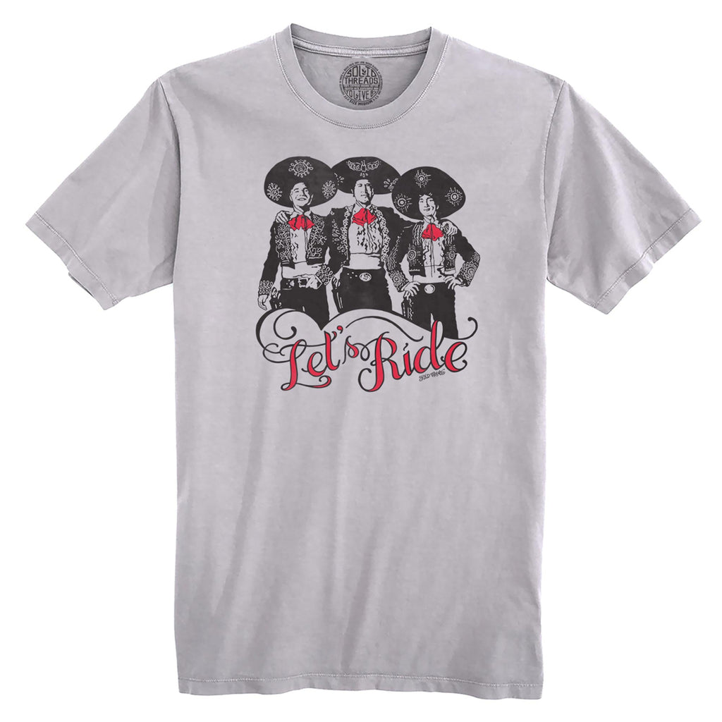 Let's Ride Vintage Organic Cotton T-shirt | Cool Western 80sMovie