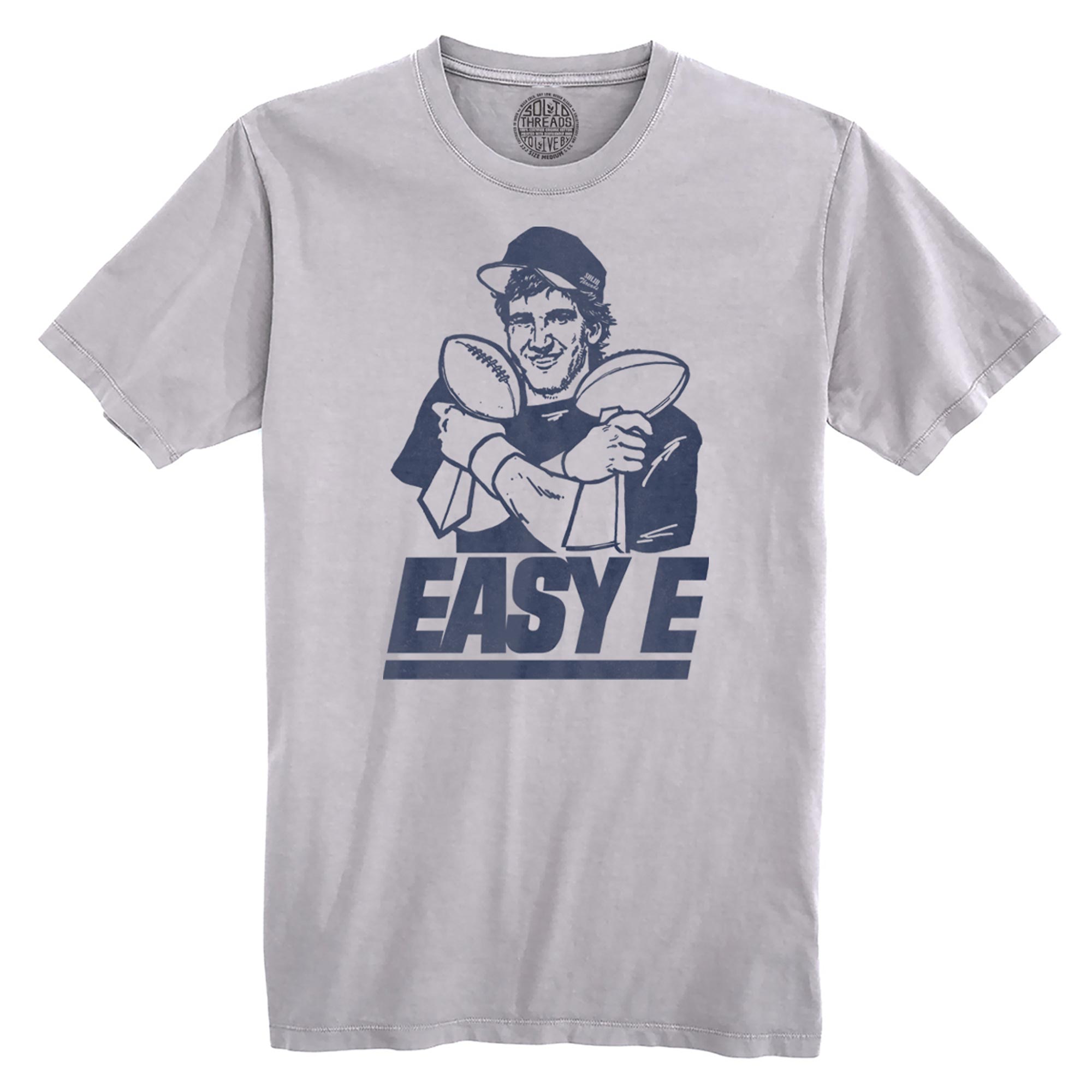 Easy E Vintage Organic Cotton T-shirt | Funny Ny Giants  Tee | Solid Threads